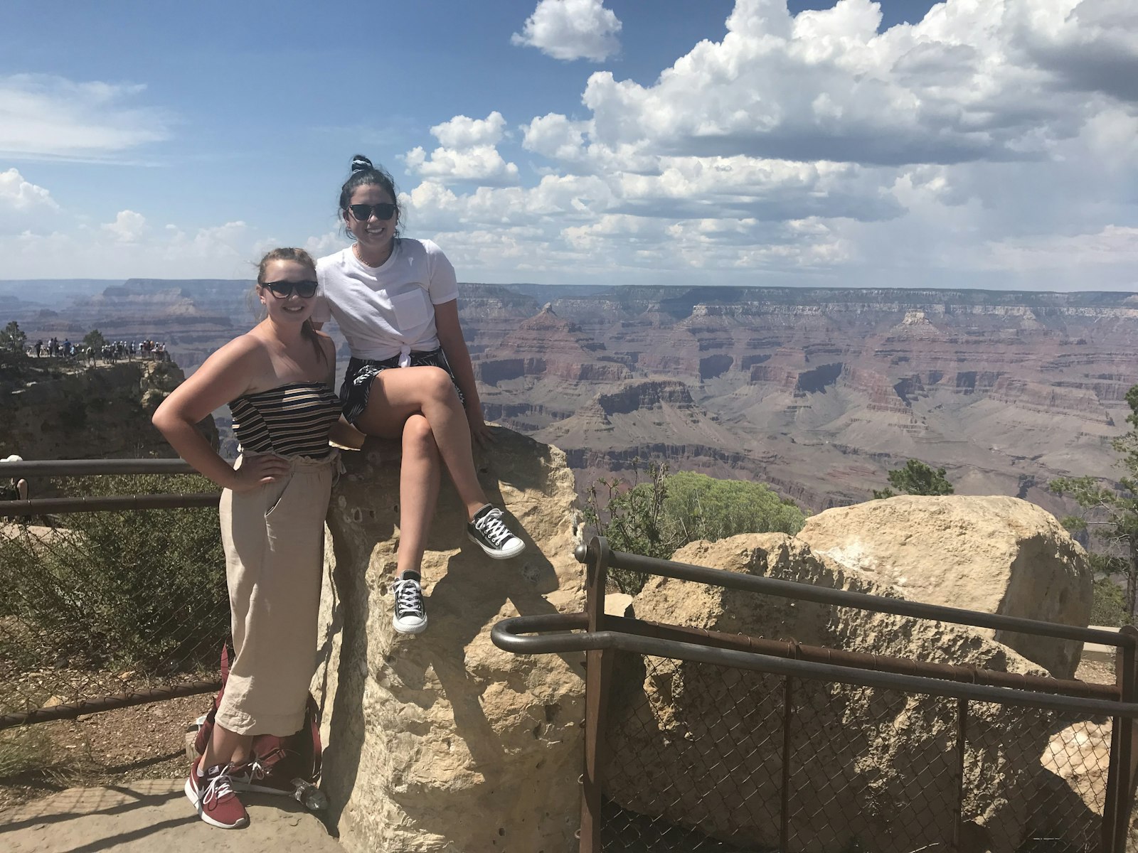 Michelle and her friend visiting the Grand Canyon